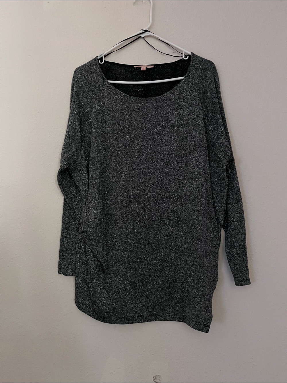Gibson Latimer Metallic Black/Silver Knit Top